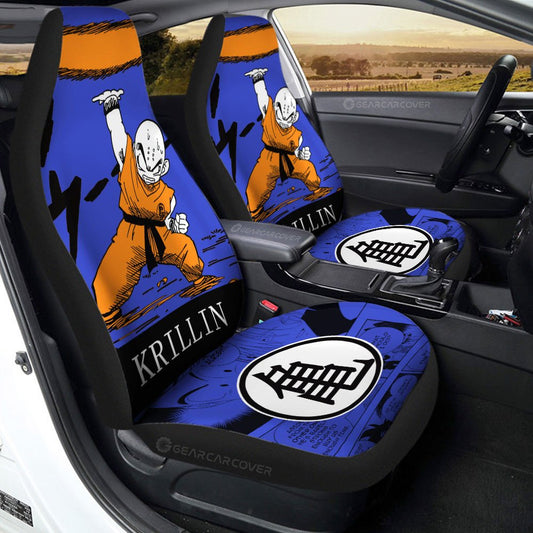 Krillin Car Seat Covers Custom Dragon Ball Anime Manga Color Style - Gearcarcover - 1