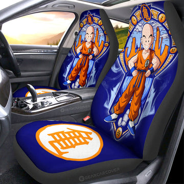 Krillin Car Seat Covers Custom Dragon Ball Car Interior Accessories - Gearcarcover - 1