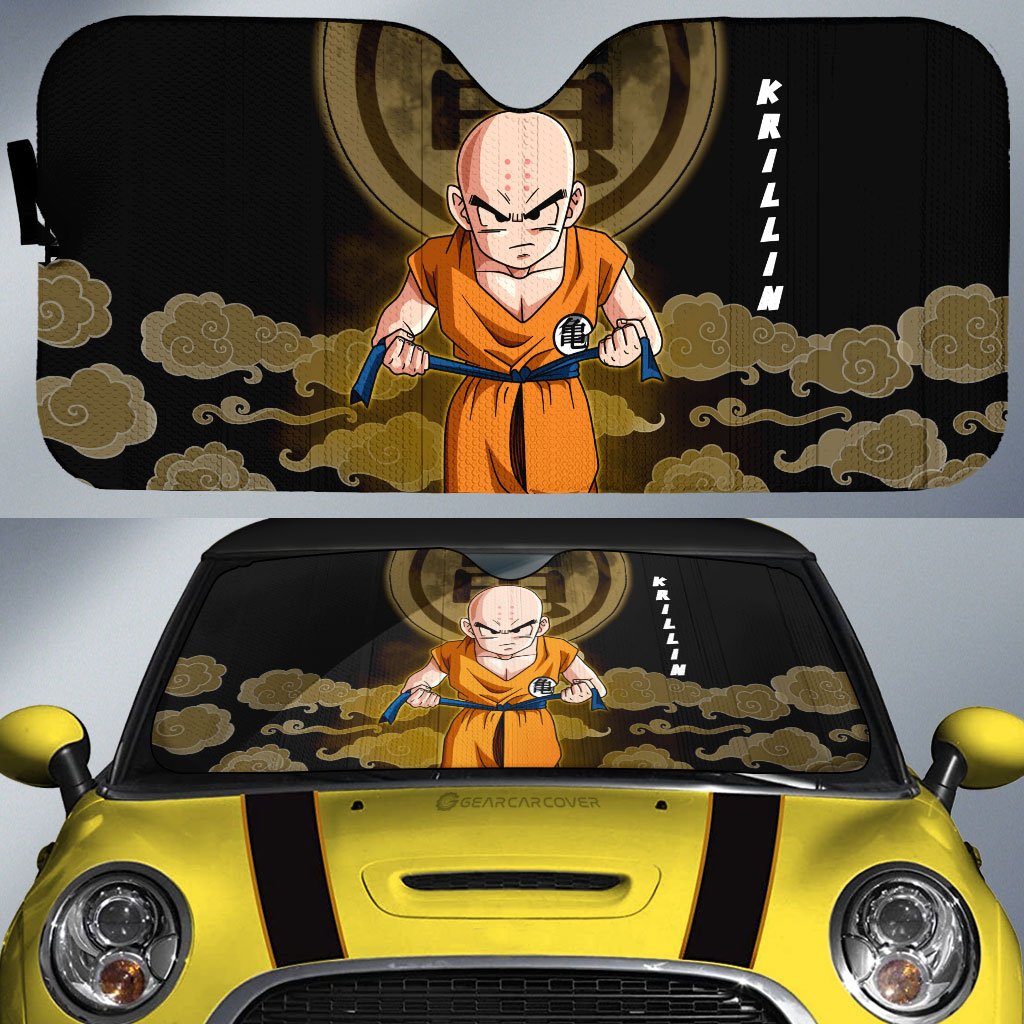 Krillin Car Sunshade Custom Dragon Ball Anime Car Accessories - Gearcarcover - 1