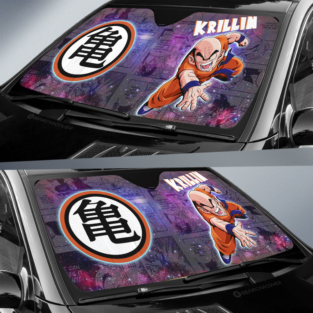 Krillin Car Sunshade Custom Dragon Ball Anime Car Accessories Manga Galaxy Style - Gearcarcover - 2