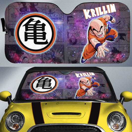 Krillin Car Sunshade Custom Dragon Ball Anime Car Accessories Manga Galaxy Style - Gearcarcover - 1