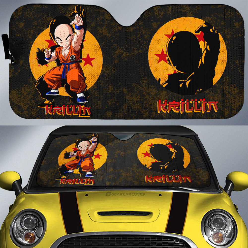 Krillin Car Sunshade Custom Dragon Ball Anime Car Interior Accessories - Gearcarcover - 1