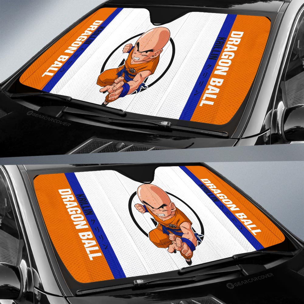 Krillin Car Sunshade Custom Dragon Ball Car Accessories For Anime Fans - Gearcarcover - 2