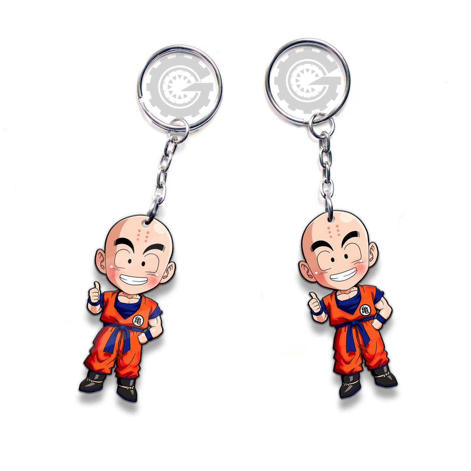 Krillin Keychain Custom Dragon Ball Anime Car Accessories - Gearcarcover - 3