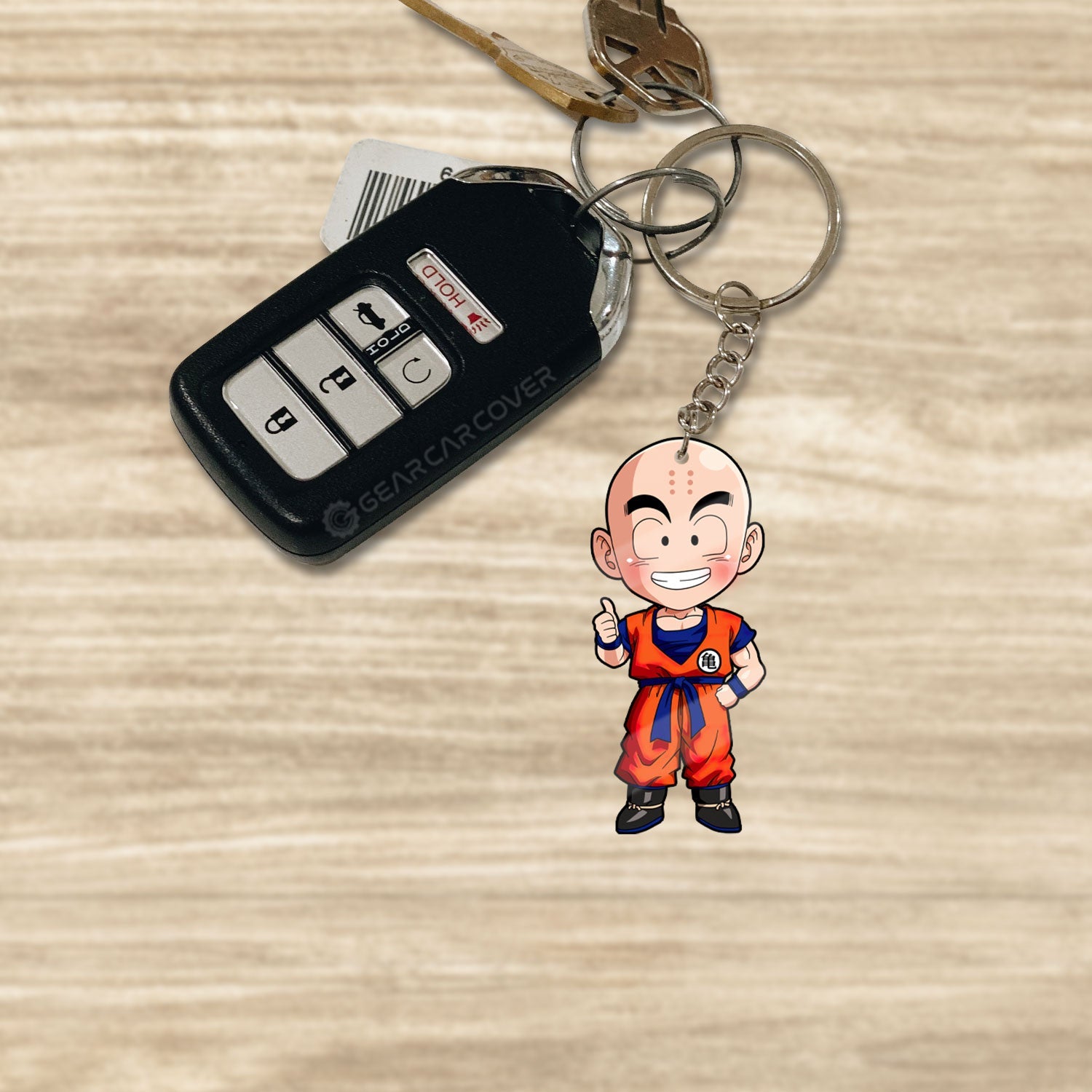 Krillin Keychain Custom Dragon Ball Anime Car Accessories - Gearcarcover - 1