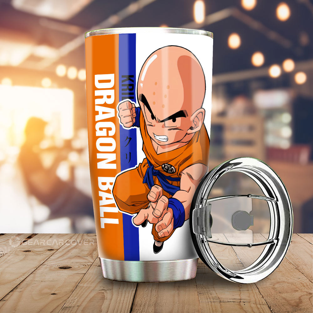 Krillin Tumbler Cup Custom Dragon Ball Car Accessories For Anime Fans - Gearcarcover - 1