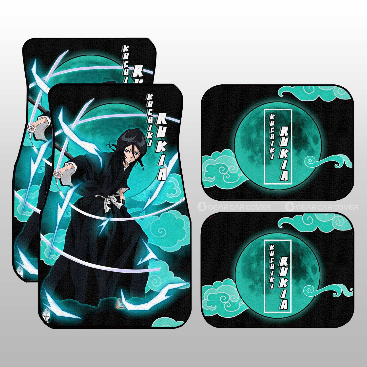 Kuchiki Rukia Car Floor Mats Custom Bleach Anime Car Interior Accessories - Gearcarcover - 1