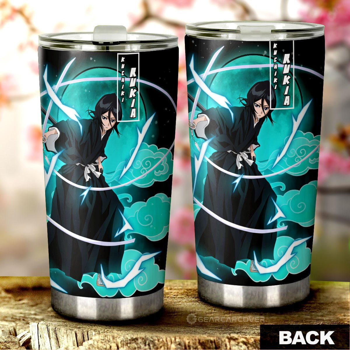 Kuchiki Rukia Tumbler Cup Custom Bleach Anime Car Interior Accessories - Gearcarcover - 3