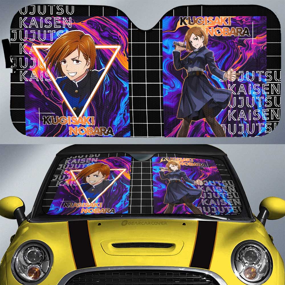 Kugisaki Nobara Car Sunshade Custom Jujutsu Kaisen Anime Car Interior Accessories - Gearcarcover - 1