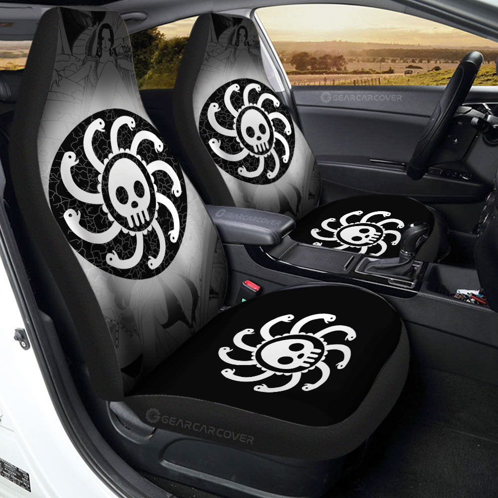 Kuja Pirates Flag Car Seat Covers Custom One Piece Anime Car Accessories - Gearcarcover - 1