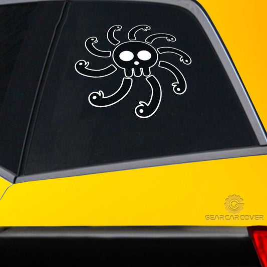 Kuja Pirates Flag Car Sticker Custom One Piece Anime Car Accessories - Gearcarcover - 2