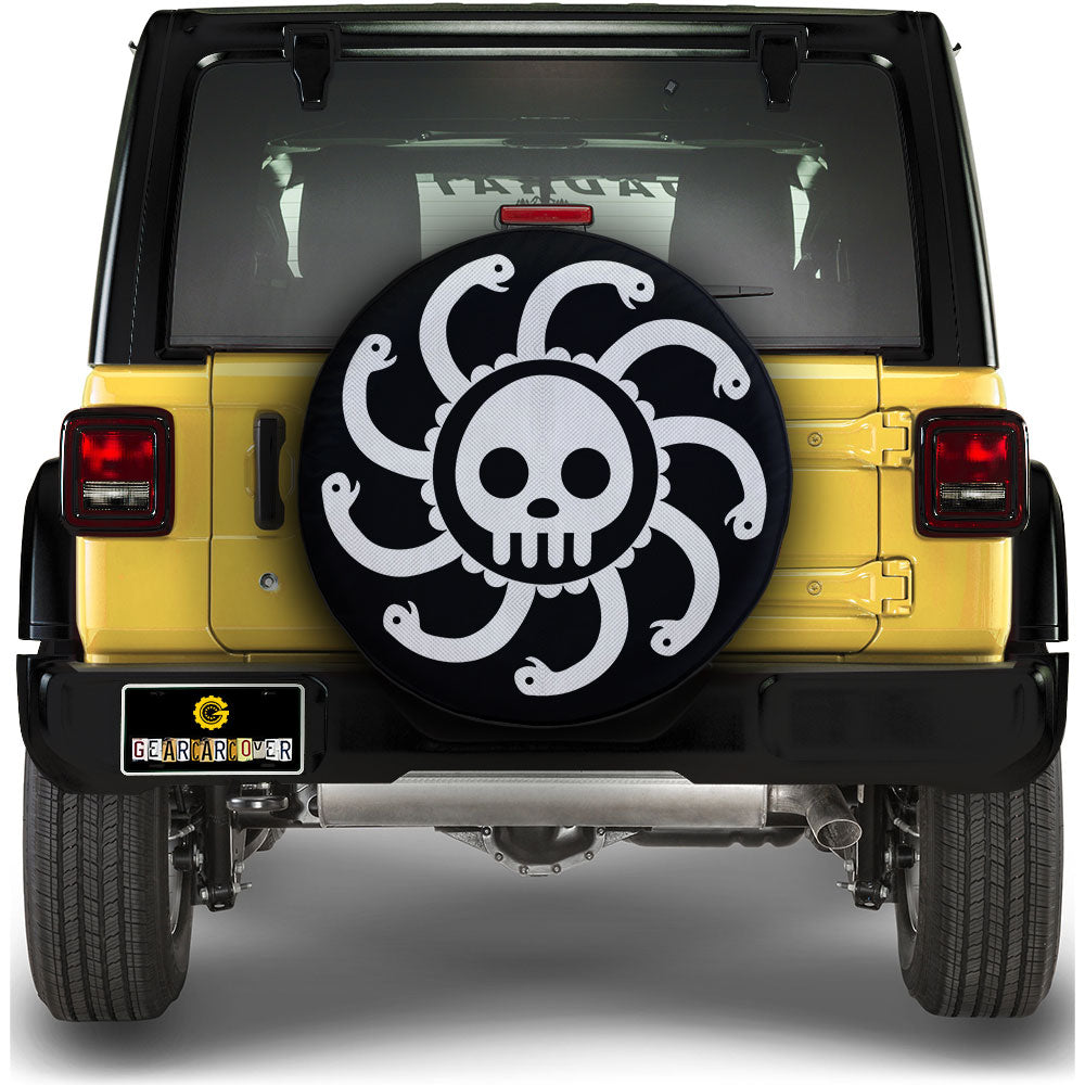 Kuja Pirates Flag Spare Tire Covers Custom One Piece Anime Car Accessories - Gearcarcover - 1