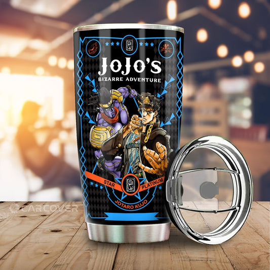 Kujo Jotaro Tumbler Cup Custom Anime JoJo's Bizarre Adventure Car Accessories - Gearcarcover - 1