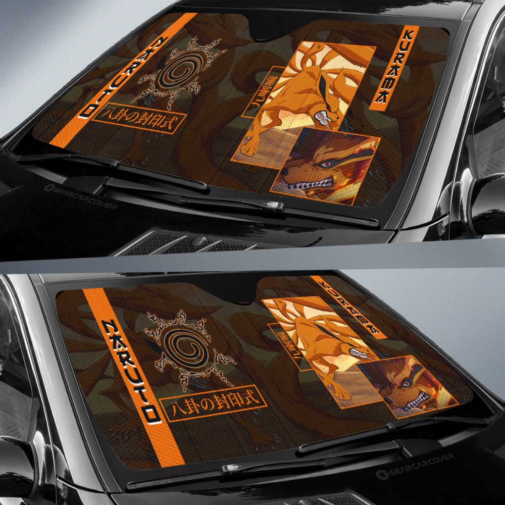 Kurama Car Sunshade Custom Anime Car Accessories - Gearcarcover - 2