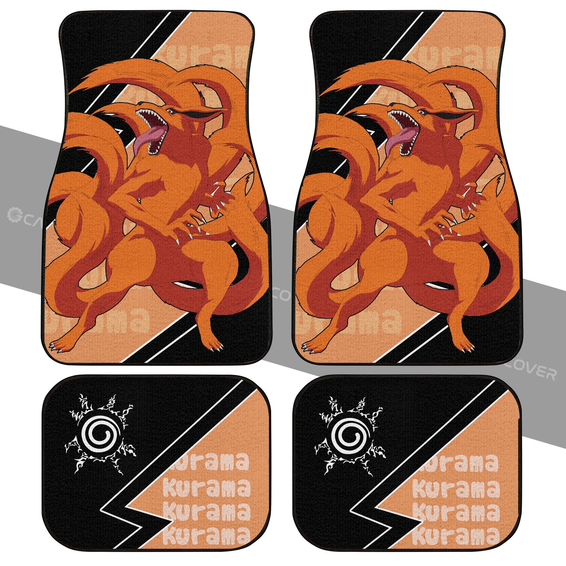 Kurama Nine Tailed Beast Car Floor Mats Custom Anime Car Accessories - Gearcarcover - 2