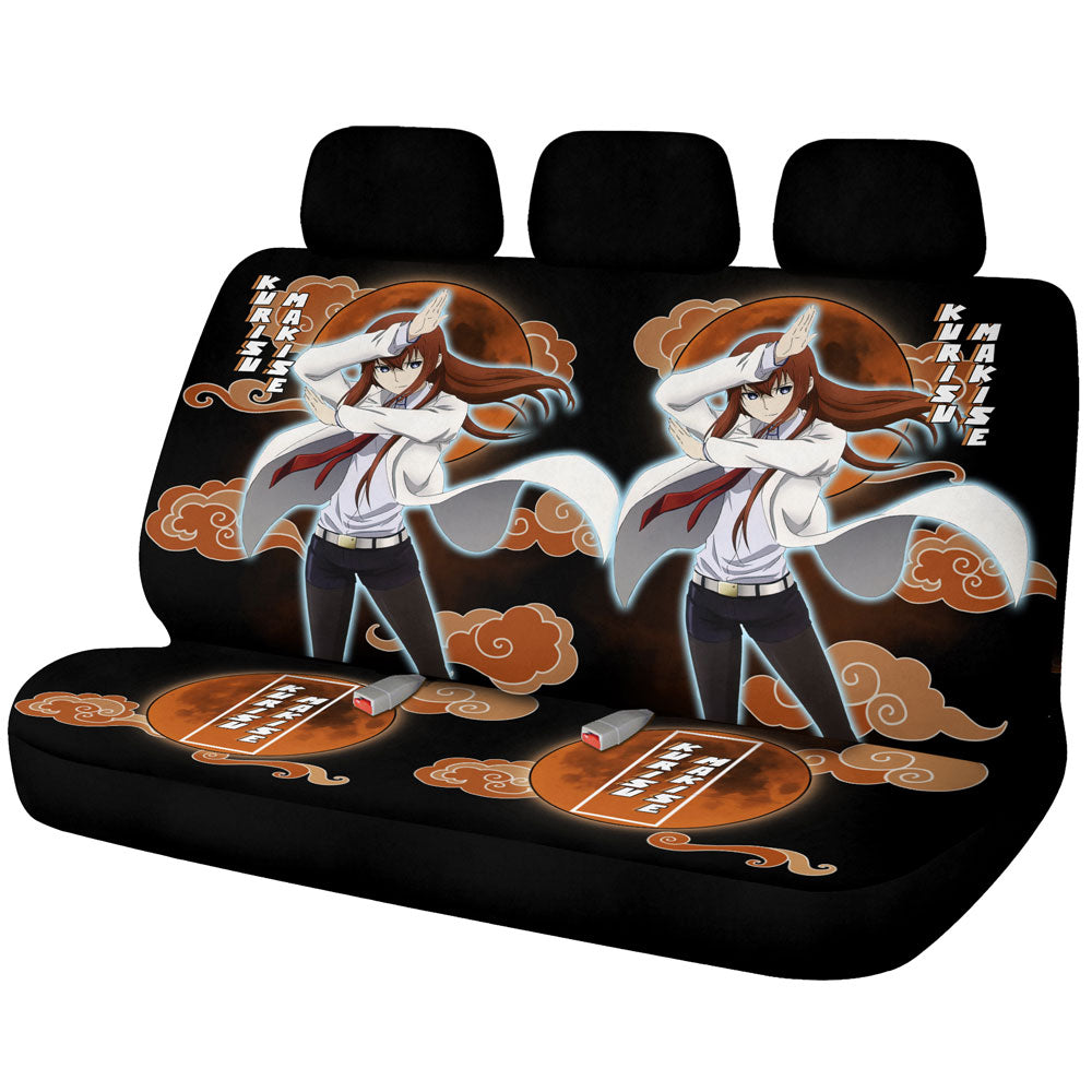 Kurisu Makise Car Back Seat Covers Custom Steins;Gate Anime Car Accessories - Gearcarcover - 1
