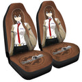 Kurisu Makise Car Seat Covers Custom Main Hero Steins;Gate Anime Car Accessories - Gearcarcover - 3