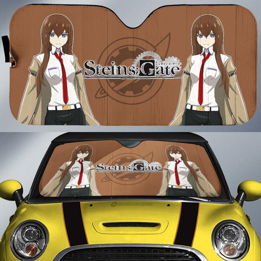 Kurisu Makise Car Sunshade Custom Main Hero Steins;Gate Anime Car Accessories - Gearcarcover - 1