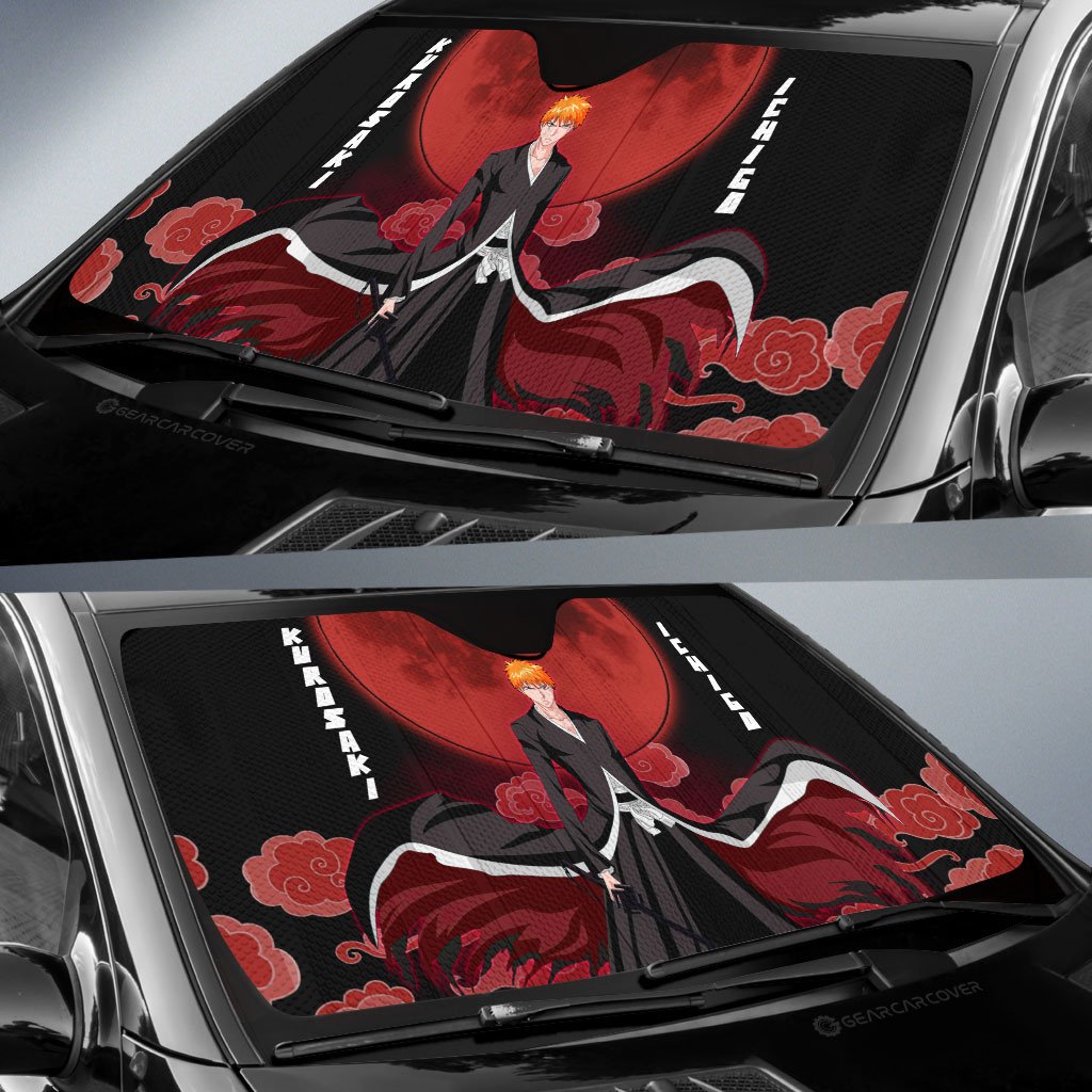 Kurosaki Ichigo Car Sunshade Custom Bleach Anime Car Accessories - Gearcarcover - 2