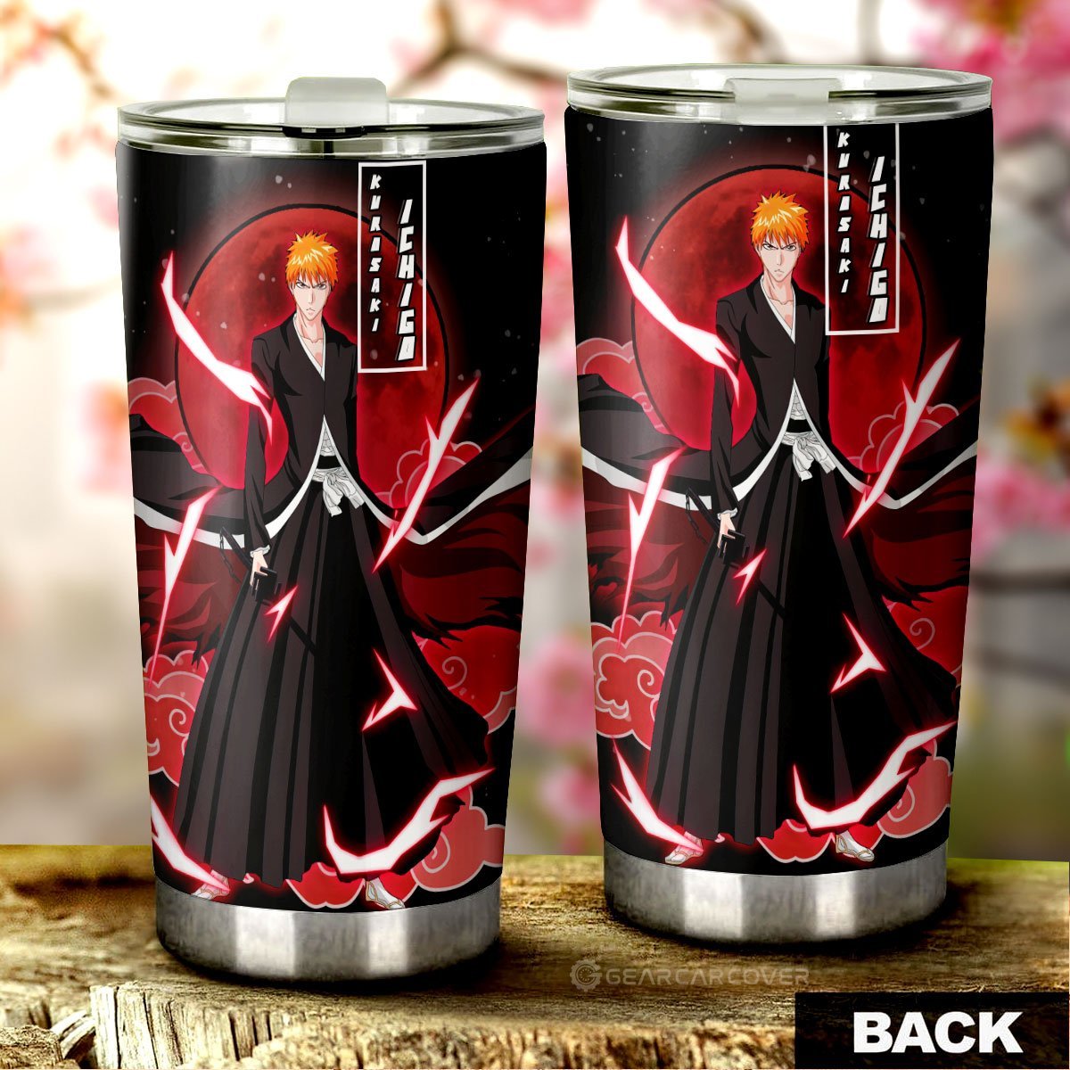 Kurosaki Ichigo Tumbler Cup Custom Bleach Anime Car Interior Accessories - Gearcarcover - 3