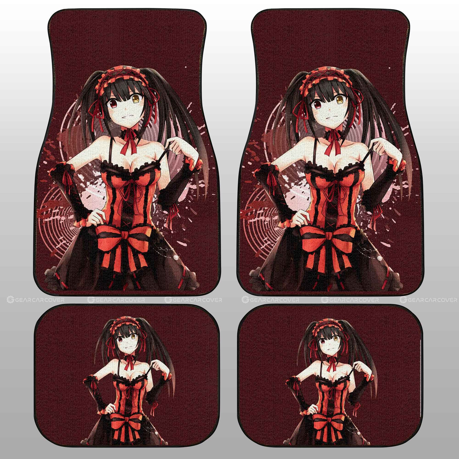 Kurumi Tokisaki Car Floor Mats Custom Date A Live Car Accessories - Gearcarcover - 2