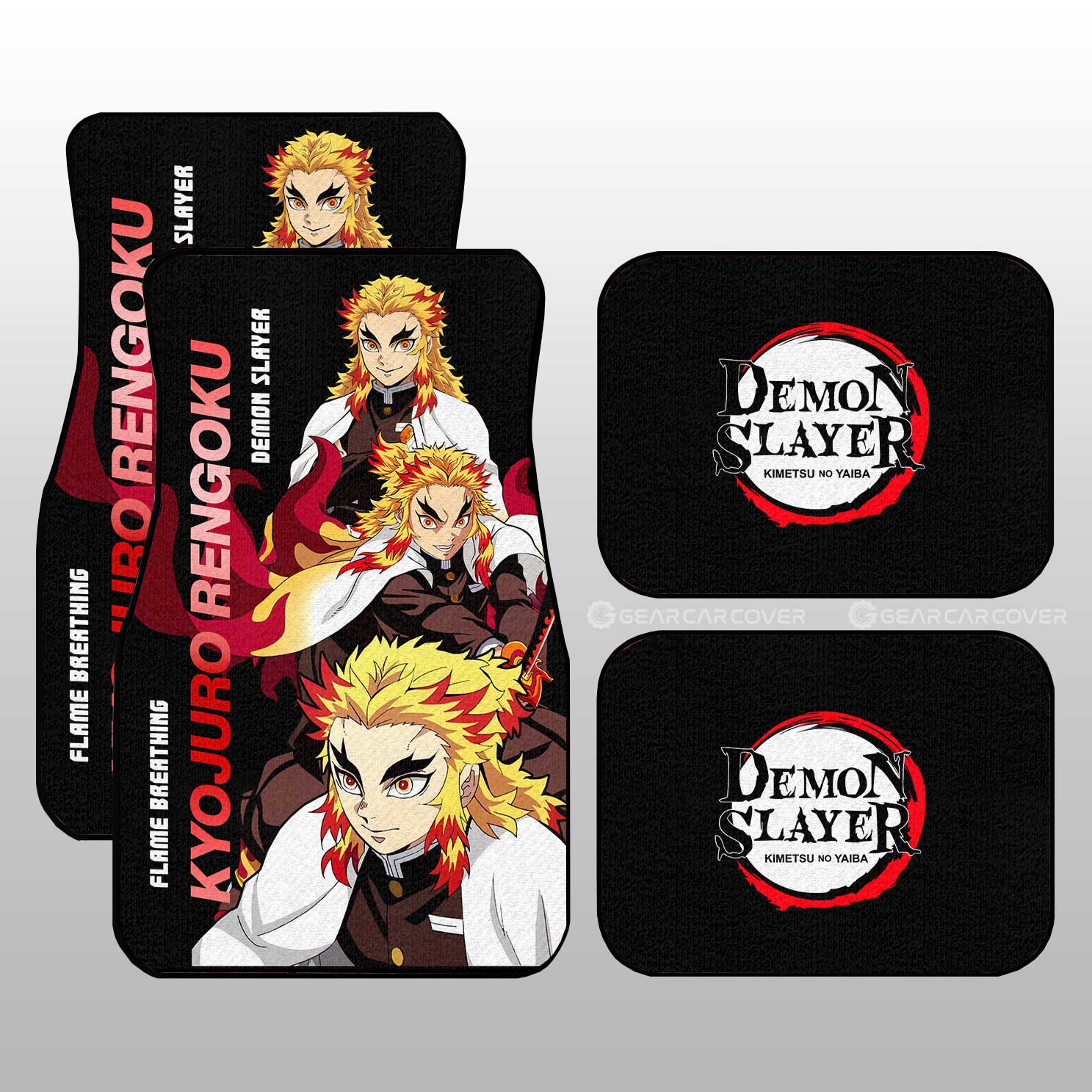 Kyojuro Rengoku Car Floor Mats Custom Demon Slayer Anime - Gearcarcover - 1