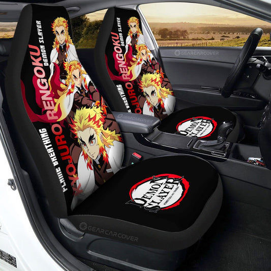 Kyojuro Rengoku Car Seat Covers Custom Demon Slayer Anime - Gearcarcover - 1