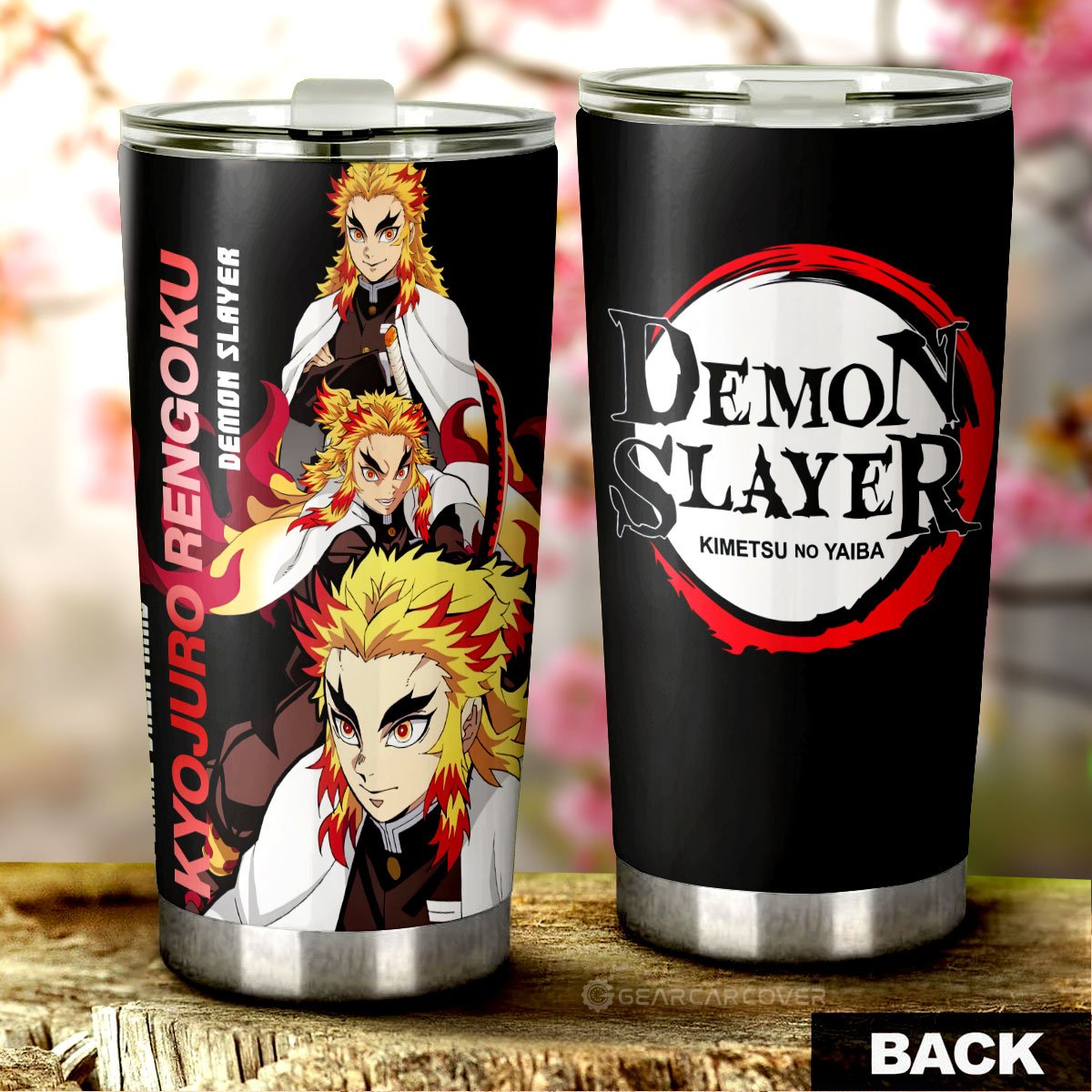 Kyojuro Rengoku Tumbler Cup Custom Demon Slayer Anime - Gearcarcover - 3