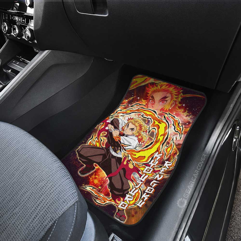 Kyoujuro Rengoku Car Floor Mats Custom Characters Demon Slayer Car Accessories - Gearcarcover - 3