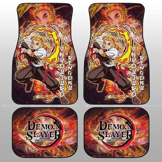 Kyoujuro Rengoku Car Floor Mats Custom Characters Demon Slayer Car Accessories - Gearcarcover - 1