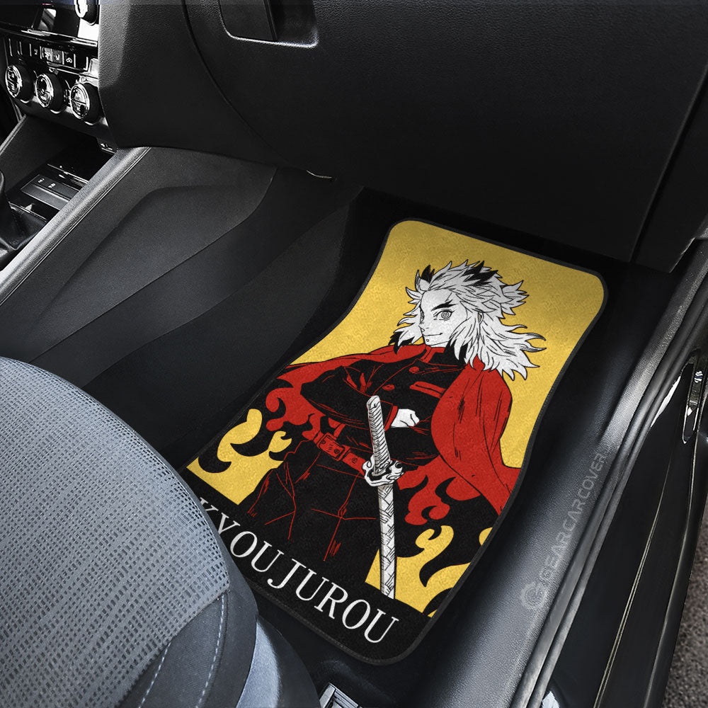 Kyoujuro Rengoku Car Floor Mats Custom Demon Slayer Anime Car Accessories - Gearcarcover - 4