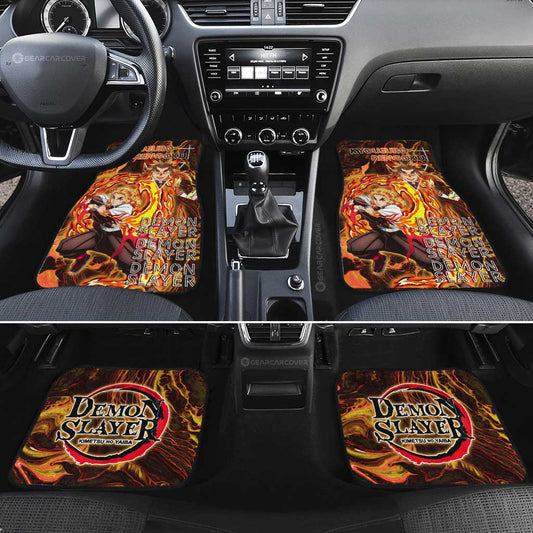 Kyoujuro Rengoku Car Floor Mats Custom Demon Slayer Anime Car Accessories - Gearcarcover - 2