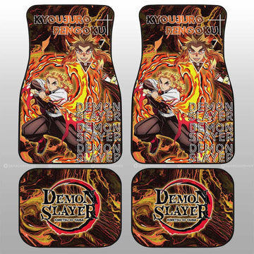 Kyoujuro Rengoku Car Floor Mats Custom Demon Slayer Anime Car Accessories - Gearcarcover - 1