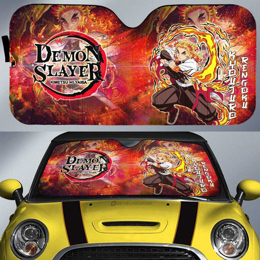 Kyoujuro Rengoku Car Sunshade Custom Characters Demon Slayer Car Accessories - Gearcarcover - 1