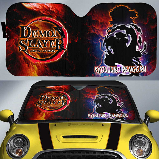 Kyoujuro Rengoku Car Sunshade Custom Demon Slayer Anime - Gearcarcover - 1