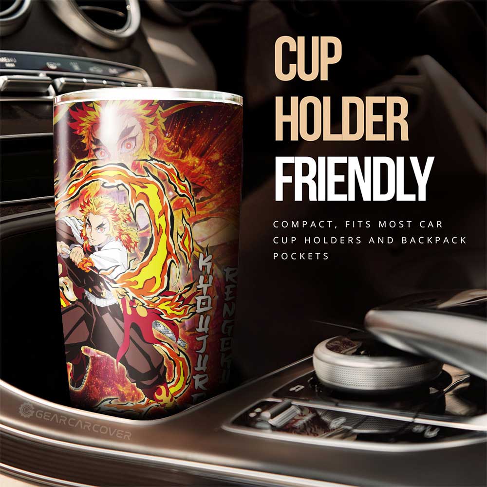 Kyoujuro Rengoku Tumbler Cup Custom Characters Demon Slayer Car Accessories - Gearcarcover - 3