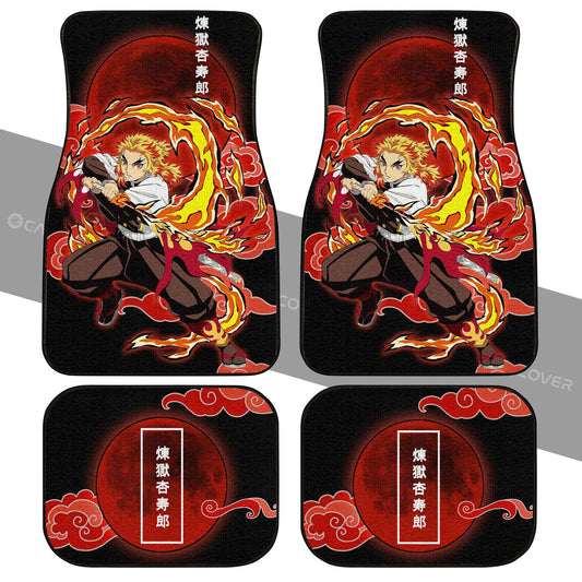 Kyoujurou Rengoku Car Floor Mats Custom Demon Slayer Anime Car Interior Accessories - Gearcarcover - 2