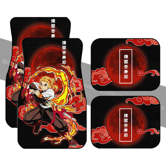 Kyoujurou Rengoku Car Floor Mats Custom Demon Slayer Anime Car Interior Accessories - Gearcarcover - 1