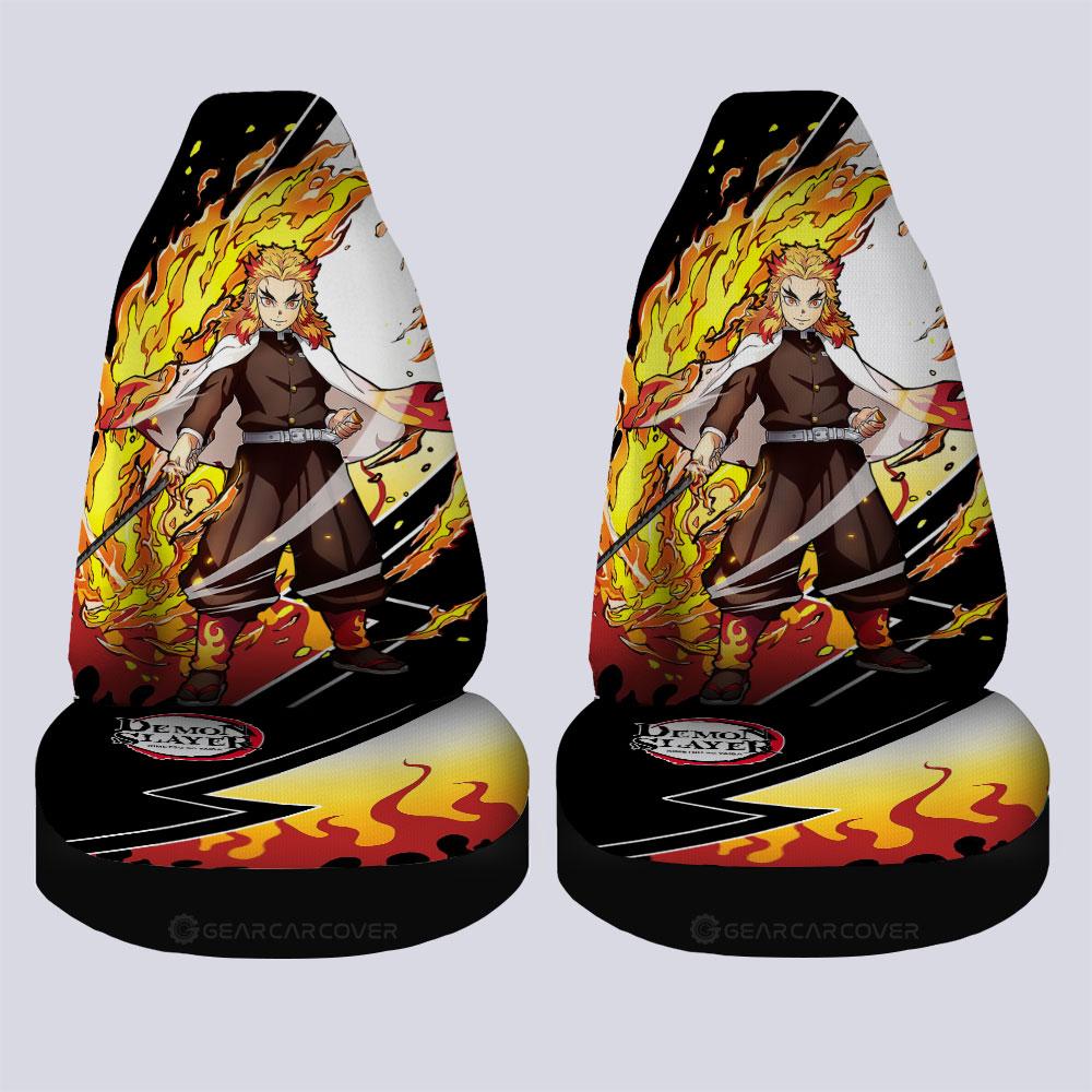 Kyoujurou Rengoku Car Seat Covers Custom Demon Slayer Anime Car Accessories - Gearcarcover - 4