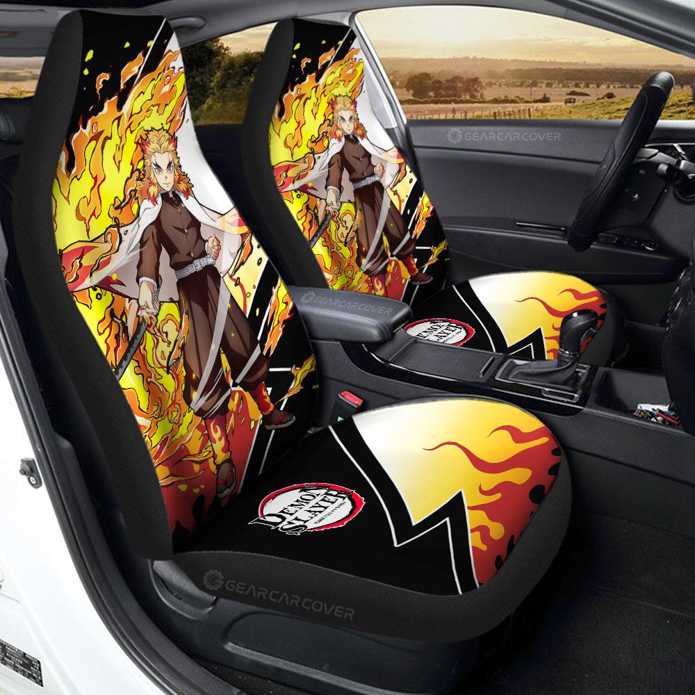 Kyoujurou Rengoku Car Seat Covers Custom Demon Slayer Anime Car Accessories - Gearcarcover - 1