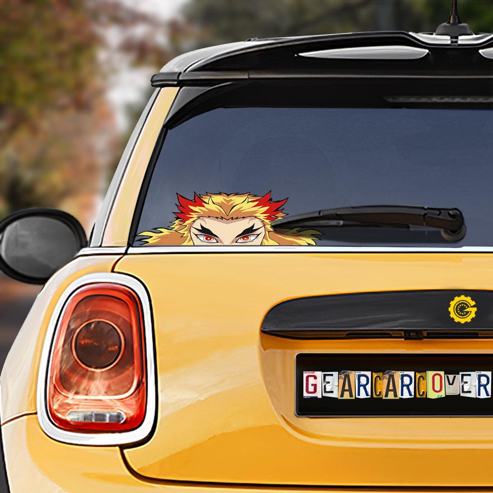 Kyoujurou Rengoku Car Sticker Custom Demon Slayer Anime Car Accessories - Gearcarcover - 1