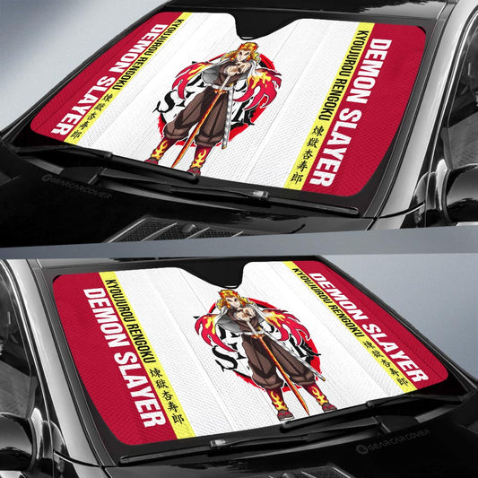 Kyoujurou Rengoku Car Sunshade Custom Demon Slayer Car Accessories For Anime Fans - Gearcarcover - 2