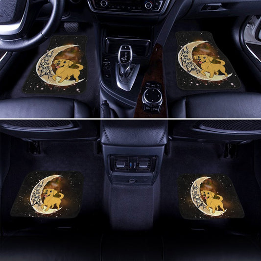 Labrador Retriever Car Floor Mats I Love You To The Moon And Back Idea For Car Accessories - Gearcarcover - 2