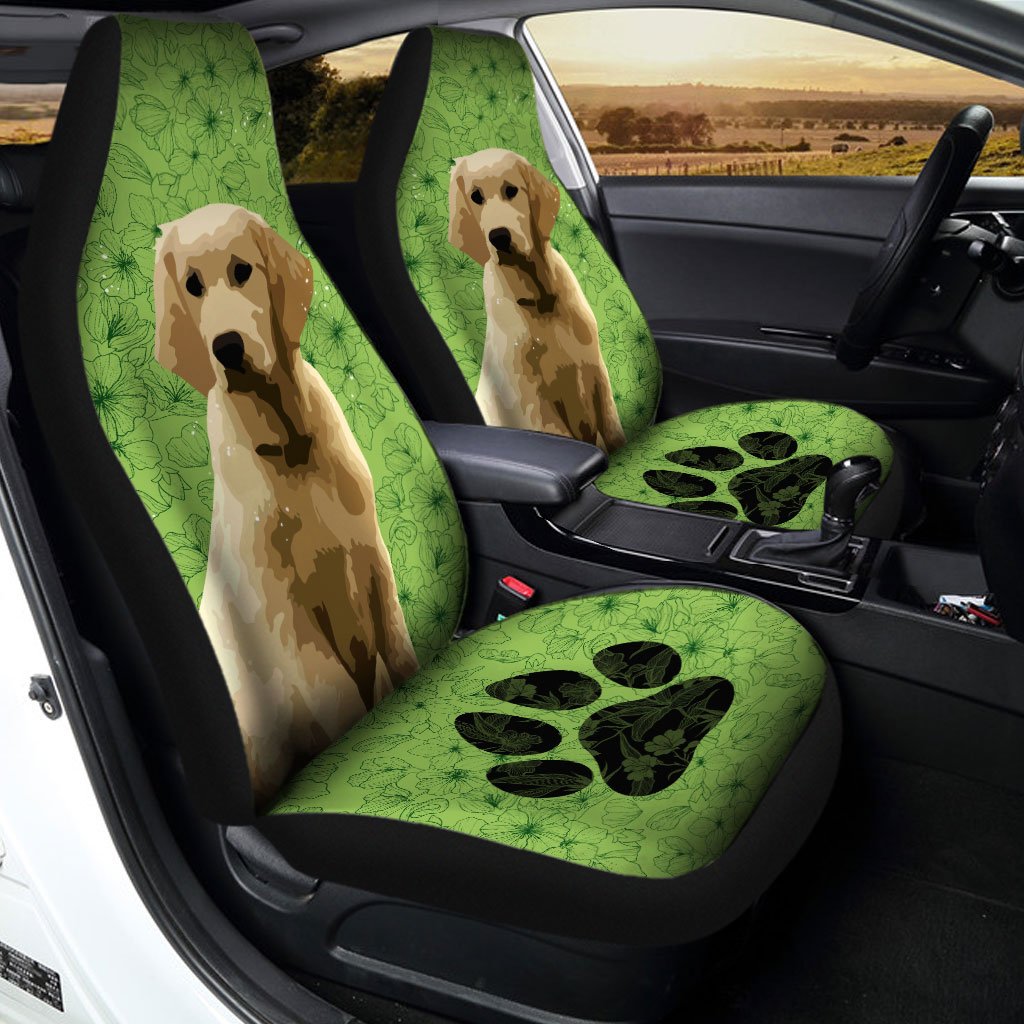 Labrador Retriever Car Seat Covers Custom Green Car Accessories - Gearcarcover - 2