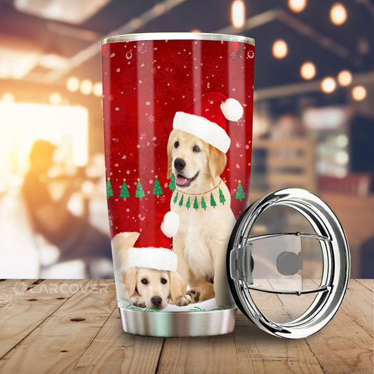 Labrador Retrievers Tumbler Cup Custom Christmas Dog Car Accessories - Gearcarcover - 2