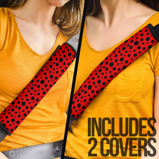Lady Bug Seat Belt Covers Custom Animal Skin Printed Car Interior Accessories - Gearcarcover - 2
