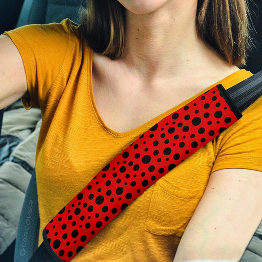 Lady Bug Seat Belt Covers Custom Animal Skin Printed Car Interior Accessories - Gearcarcover - 1