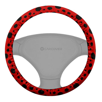 Lady Bug Steering Wheel Cover Custom Animal Skin Printed Car Interior Accessories - Gearcarcover - 1