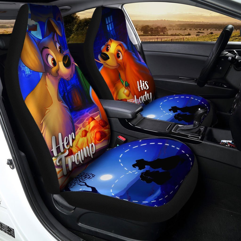 Lady and the Tramp Car Seat Covers Custom Couple Car Accessories - Gearcarcover - 2