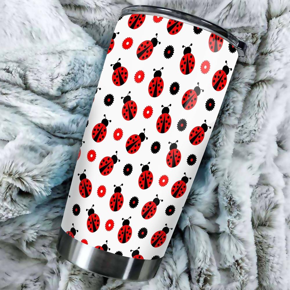 Ladybug Pattern Tumbler Stainless Steel - Gearcarcover - 1